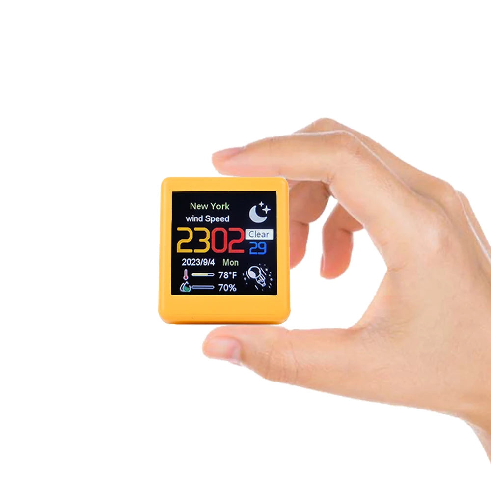 Orologio Meteorologico Intelligente Con Stazione Meteo Animazioni Display WiFi Aggiornamento Automatico