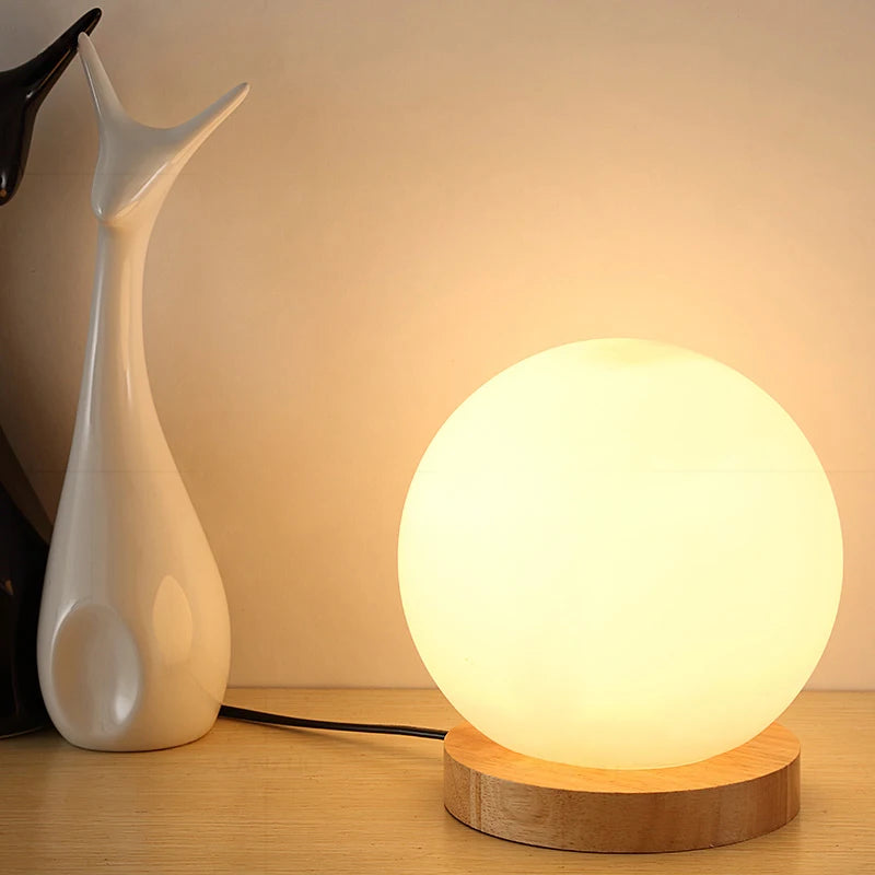 Adelier Lampada Da Tavolo Moderna Ferro Corpo Bianco Base In Legno Giallo Telaio Per Camera Da Letto Soggiorno Lettura