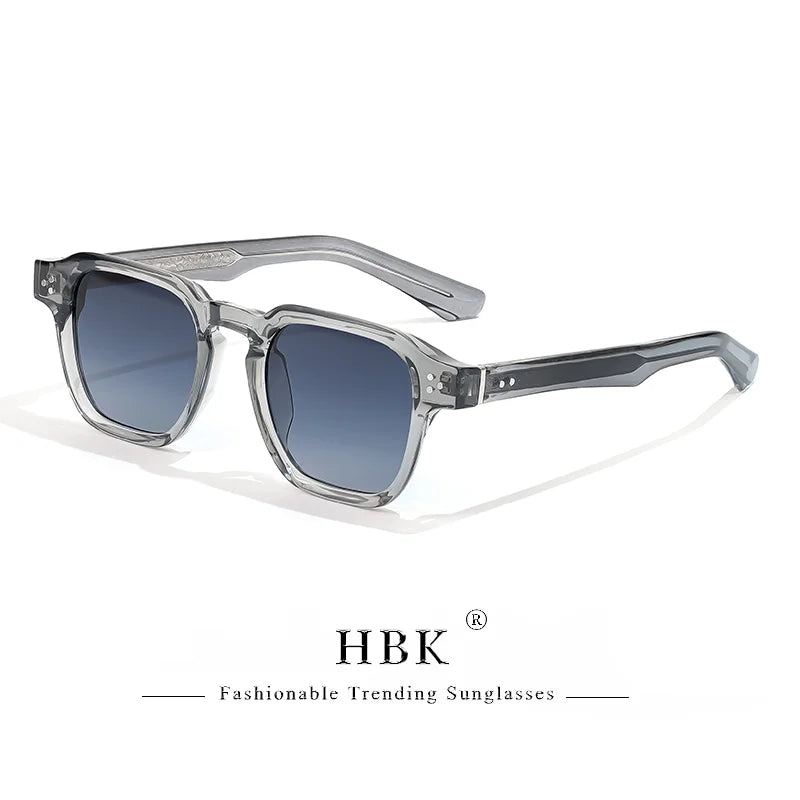 HBK Occhiali Da Sole Uomo Vintage Square Gradient UV400 Sport Outdoor Festa Vacanze Viaggi Guida