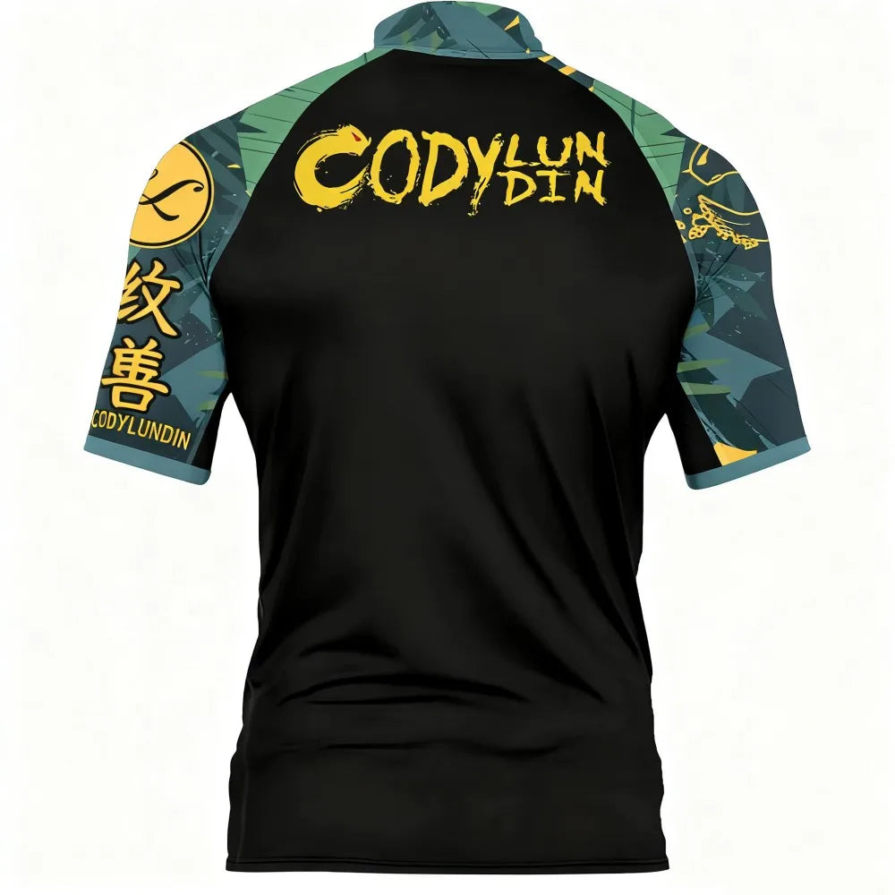 Nuovo Set MMA Da Quattro Pezzi T Shirt Rash Guard Ad Asciugatura Rapida E Pantaloncini Da Combattimento Uomo No Gi BJJ