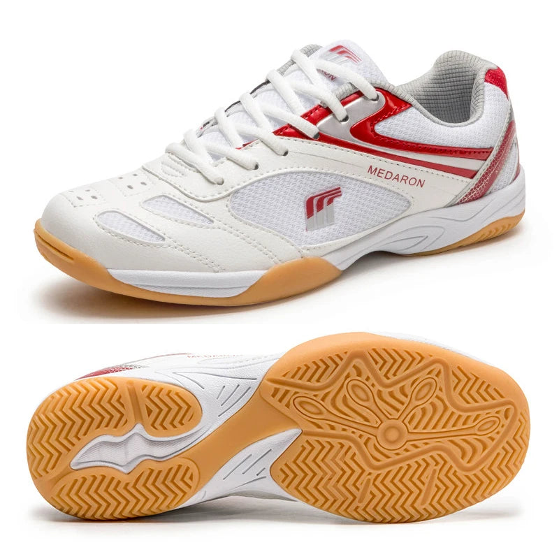 Quaoar Nuove Scarpe Da Ping Pong Professionali Per Uomo E Donna Antiscivolo Leggere Sneakers Da Badminton Blu Rosse