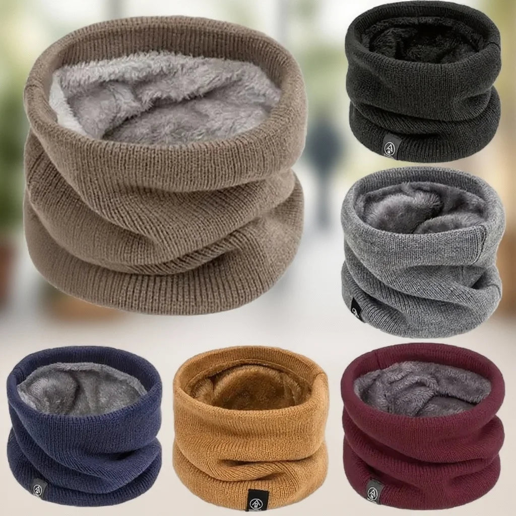 Scaldacollo Tubolare In Maglia Spessa Peluche Antivento Per Collo Inverno Ghetta Sport All Aperto Uomo Donna Sci Corsa