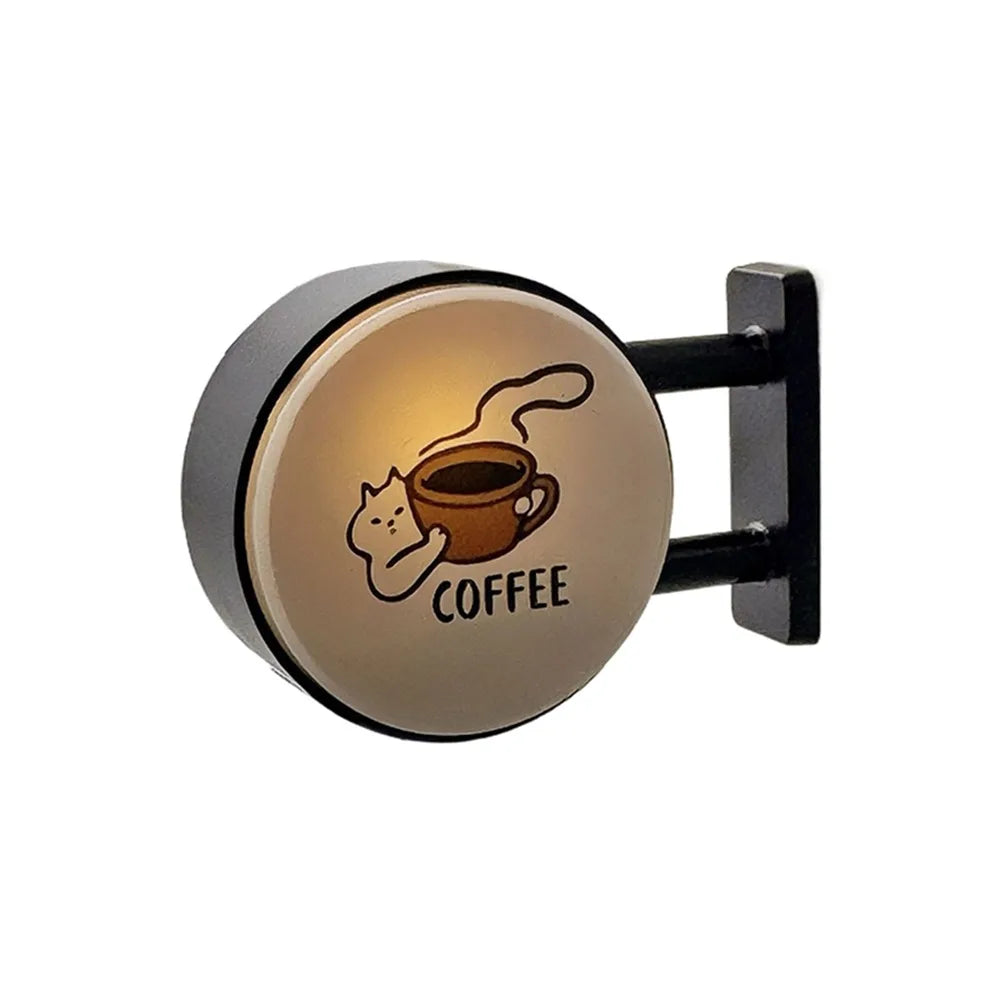 Insegna Luminosa Creativa Per Angolo Caffè Magnete Per Frigorifero Stile Retrò Con Luce Soffusa Decorativa
