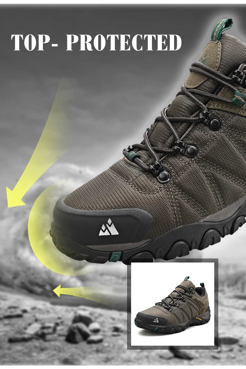 HikeUp Scarpe Da Trekking Da Uomo Antiscivolo Traspiranti Per Esterno Resistente A Spruzzi Da Montagna Per Turismo