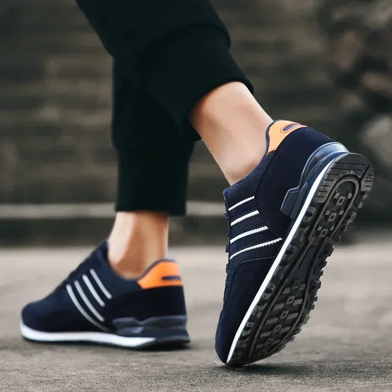 Scarpe Da Ginnastica Da Uomo In Pelle Di Alta Qualità Traspiranti Scarpe Casual Piatte 2022 Nuove
