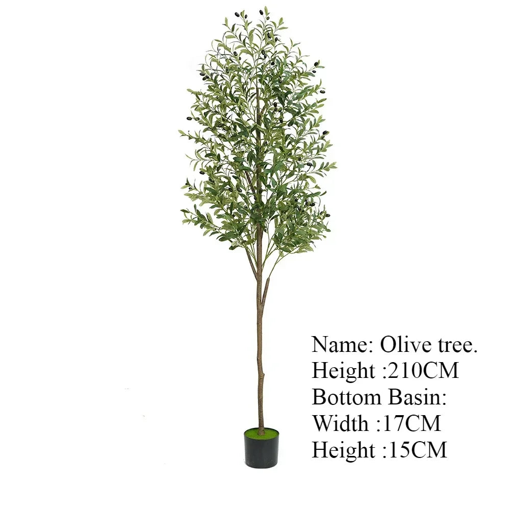 Albero Oliva Artificiale Grande Con Base Regolabile Da 60 Cm A 210 Cm Per Decorazione Ufficio E Casa