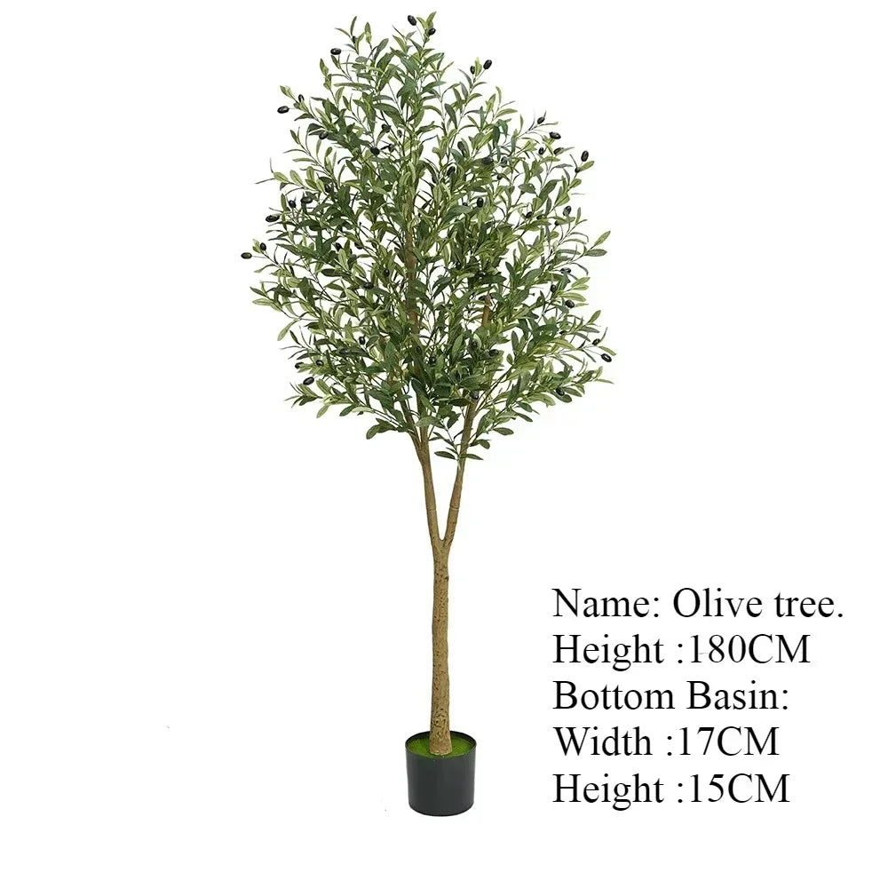 Albero Oliva Artificiale Grande Con Base Regolabile Da 60 Cm A 210 Cm Per Decorazione Ufficio E Casa
