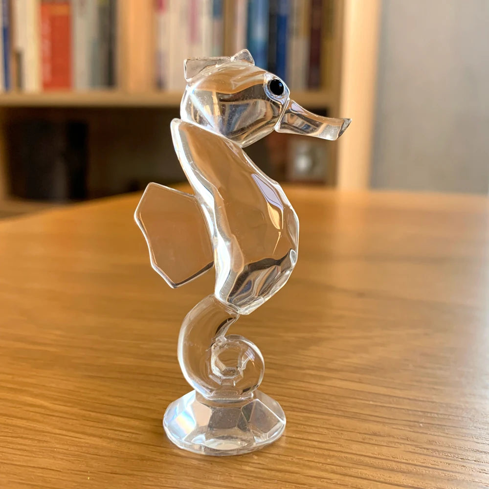 30 Cristallo Trasparente Figurine Animali Carini Scultura in Vetro Decorazioni Ornamento Tavolo Regalo Natale Bambini