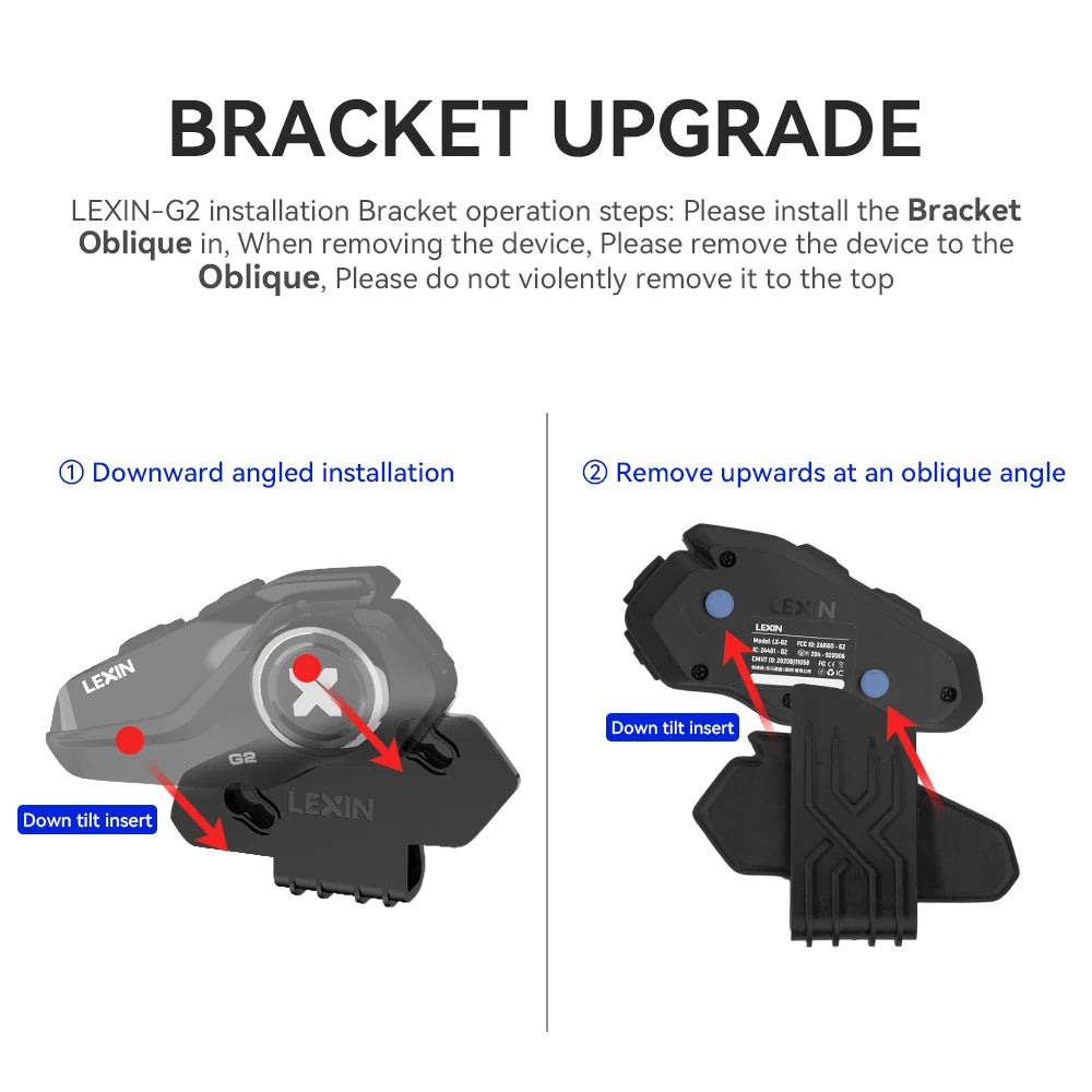 Cuffie Bluetooth Per Casco Interfono Moto Lexin G2P Comunicatore Vivavoce Fino A 6 Ciclisti Con Radio FM