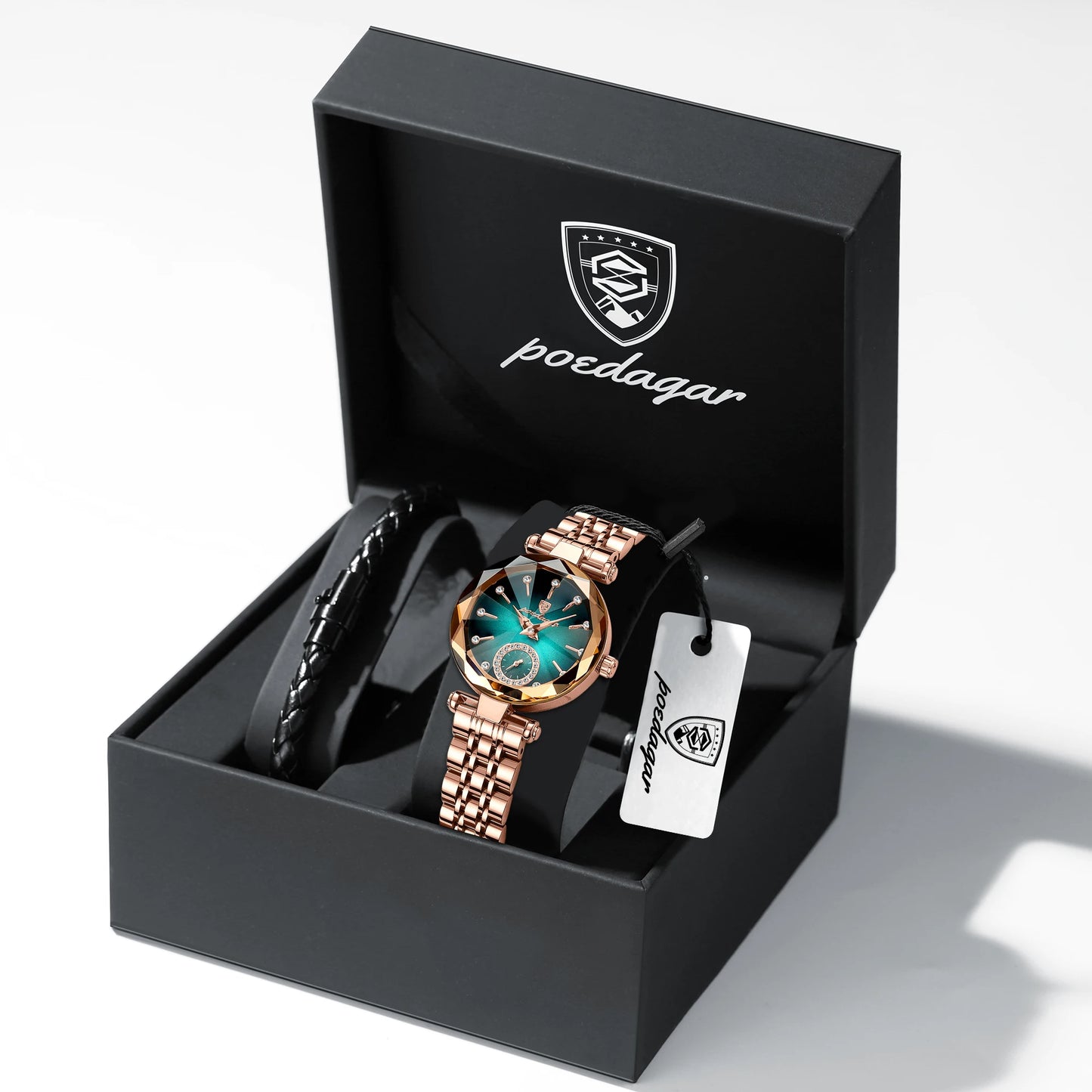 Orologio Da Donna Di Lusso POEDAGAR Impermeabile Al Quarzo Casuale Elegante Con Scatola Inclusa