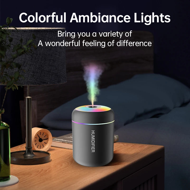 Mini Umidificatore USB 180ML Diffusore Aromaterapia Olio Essenziale Luci Purificatore Aroma Per Auto Casa Camera Da Letto