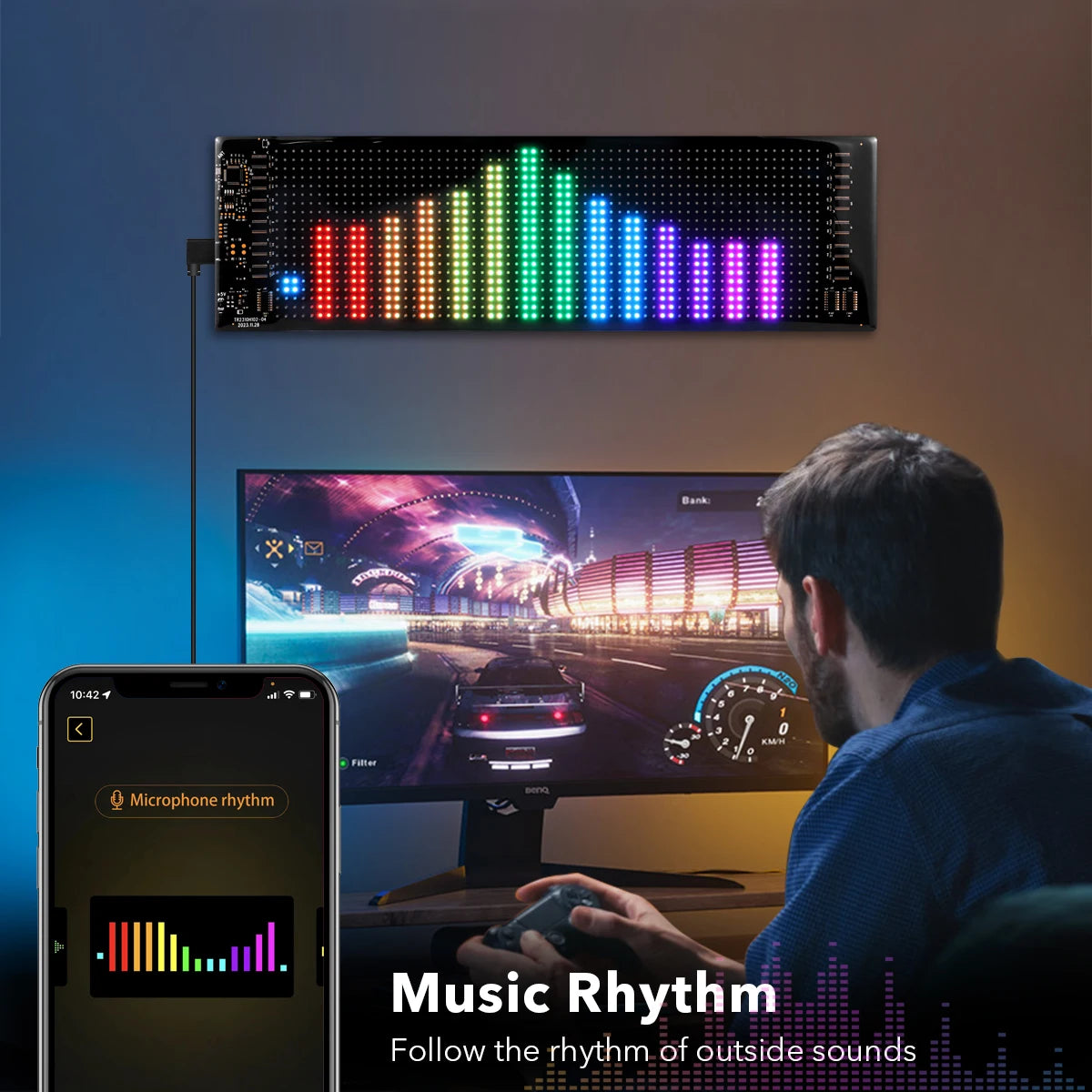 Pannello Pixel A Matrice 16x96 LED Per Insegne Pubblicitarie Scorrimento Luci Controllo App Bluetooth USB 5V
