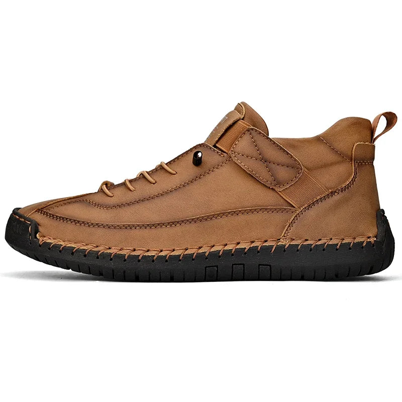 Scarpe In Pelle Cucite A Mano Uomo Scarpe Casual Da Passeggio Antiscivolo Leggere Esterno Taglia 47 48 Mocassini Slip On