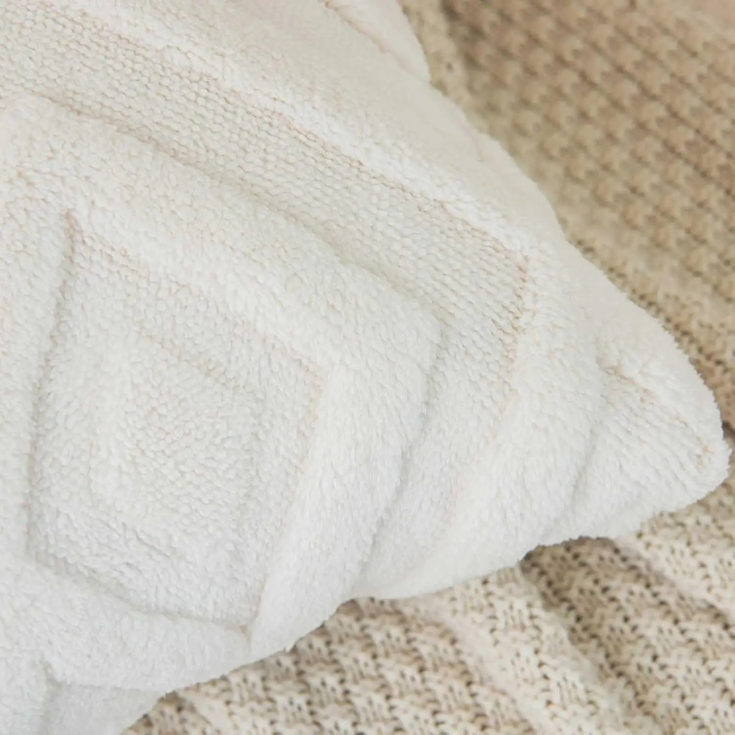 Due Fodere Per Cuscini In Peluche Artificiale Con Motivo Geometrico Per Biancheria Da Letto E Decorazioni Per La Casa