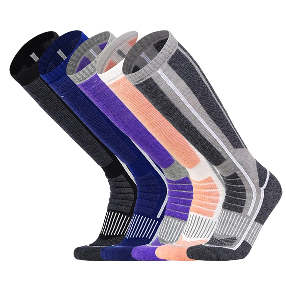 Calzini Termici In Lana Merino Unisex Lunghi A Compressione Per Sci Escursionismo Snowboard Trekking