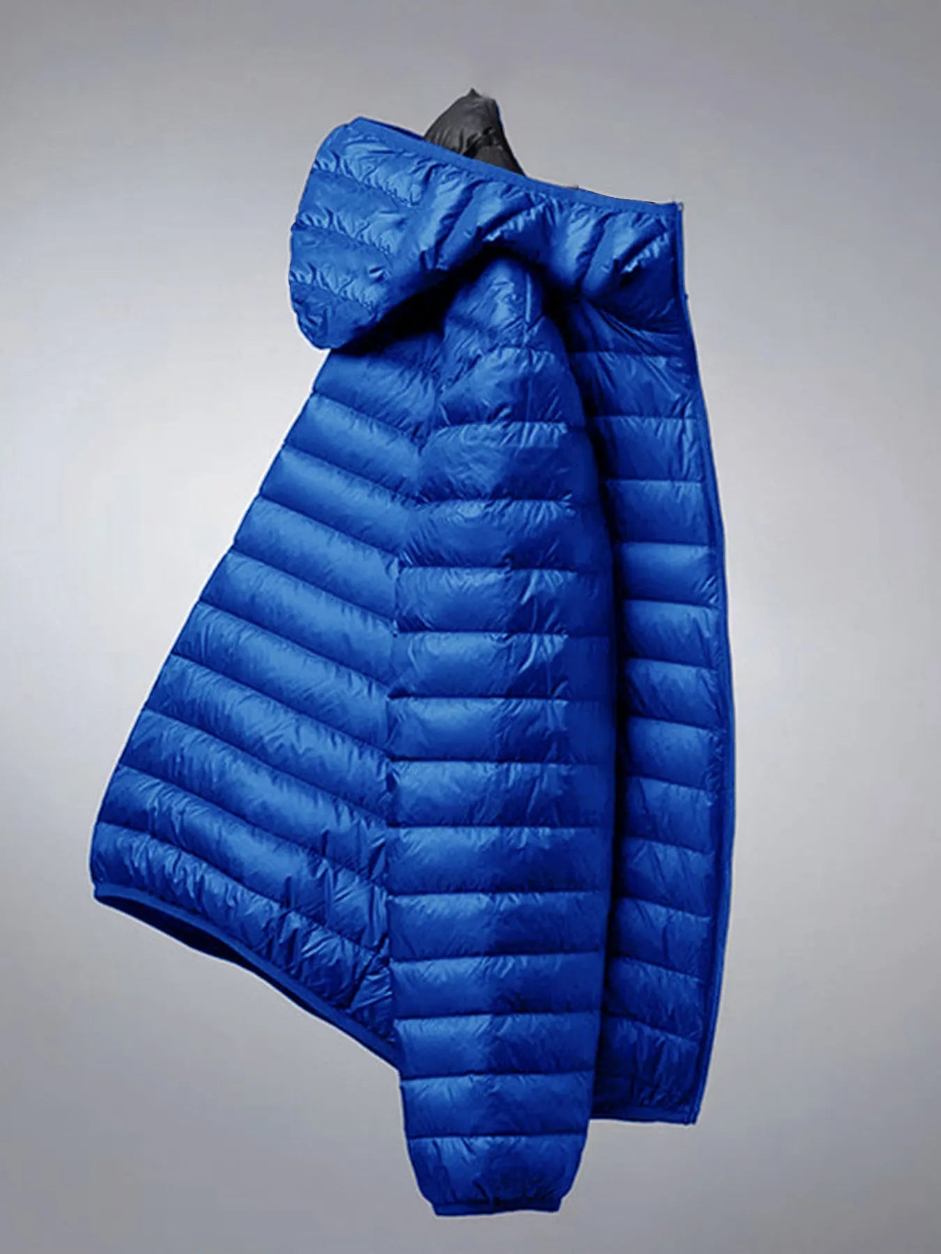 Giacca Invernale Da Uomo In Cotone Leggero Antivento Con Cappuccio Tinta Unita Per Sport All Aperto