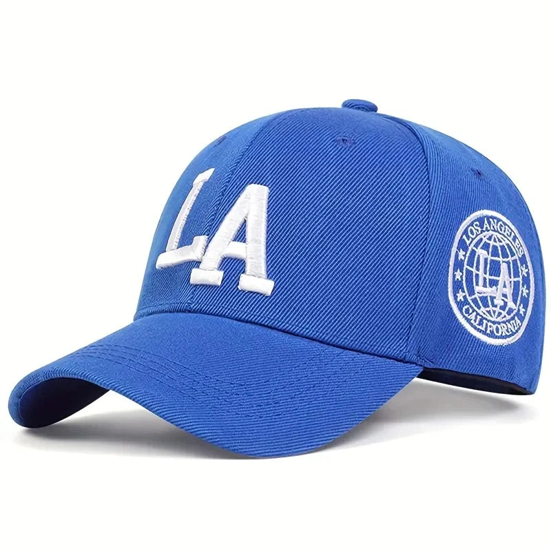 Berretto Baseball Unisex Con Ricamo Lettera LA Cappello Regolabile Per Esterni Protezione Solare Primavera Autunno