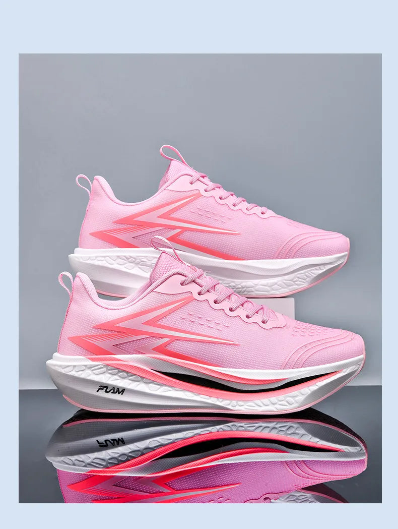 Scarpe Da Corsa Maratona Traspiranti Leggere Con Piastra Carbonio Antiscivolo Sneakers Atletiche Uomo Donna