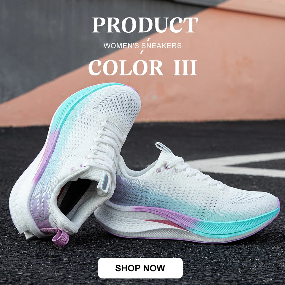 Scarpe Da Corsa Professionali Da Donna Con Piastra In Carbonio Antiscivolo Traspiranti Per Esterni Leggere Stabilizzanti