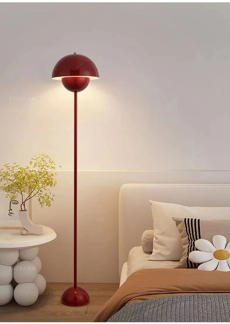 Lampada Da Terra A Forma Di Fungo Con Bocciolo Di Alta Qualità In Stile Classico Con Attacco E27 Per Soggiorno E Letto