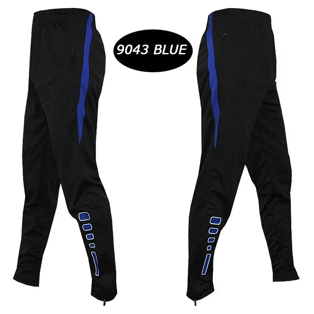 Pantaloni sportivi da corsa da uomo con tasche con cerniera Pantaloni da jogging da calcio Pantaloni sportivi da allenamento Pantaloni da calcio da basket Pantaloni da allenamento da uomo
