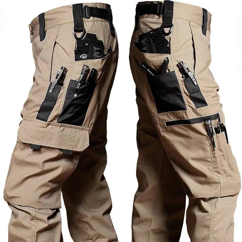 Pantaloni Tattici Da Uomo Impermeabili Cargo Pantaloni Da Combattimento Resistente All Usura Esterni Cotone Poliestere
