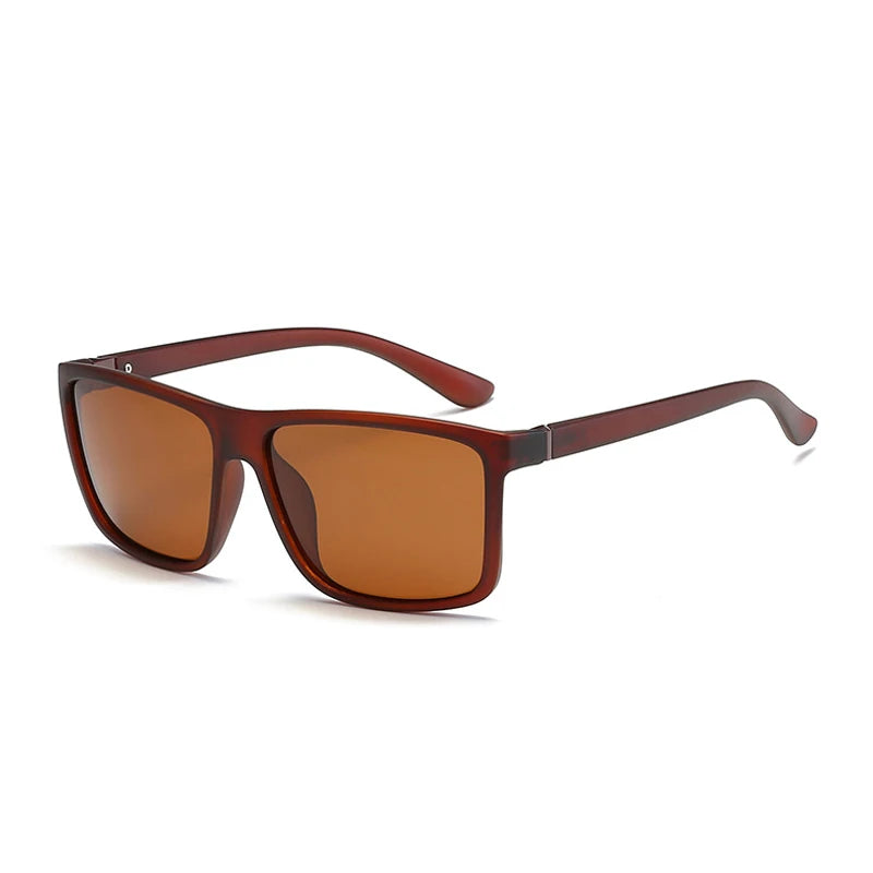 Occhiali da Sole Polarizzati Vintage Quadrati di Lusso per Uomo Donna Moda Arrampicata Guida Antiriflesso UV400