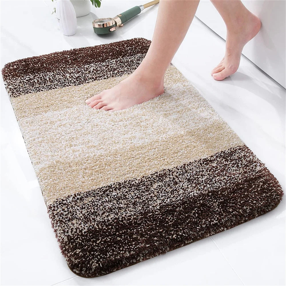 Kitinjoy Tappeto Da Bagno Di Lusso In Microfibra Assorbente Antiscivolo Peluche Morbido Per Doccia E Pavimento