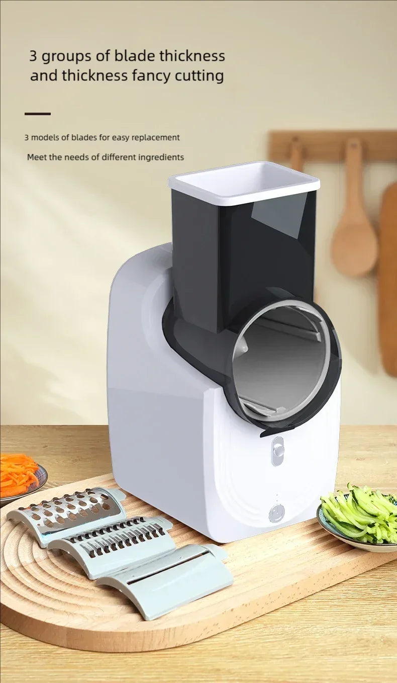 Affettatrice Di Verdure Multifunzione Per Cucina Domestica Elettrica Con Trituratore Automatico