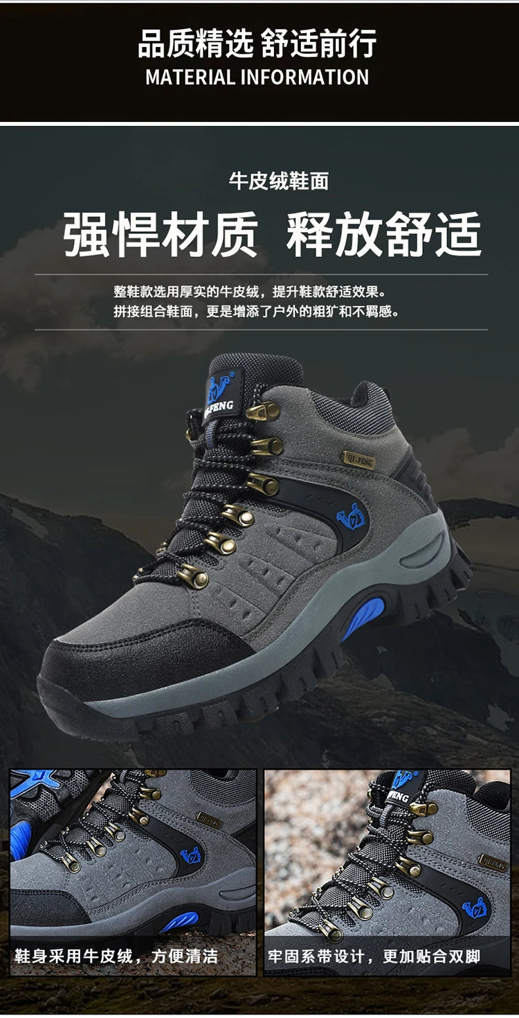 Scarponi Da Trekking Unisex Alla Caviglia Plus Size Outdoor 2025 Montagna Deserto Impermeabili Traspiranti