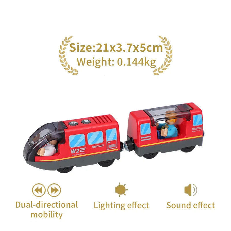 Locomotiva Magnetica Per Treno Ad Alta Velocità Di Simulazione Universale In Legno Per Giochi Educativi Ferroviari