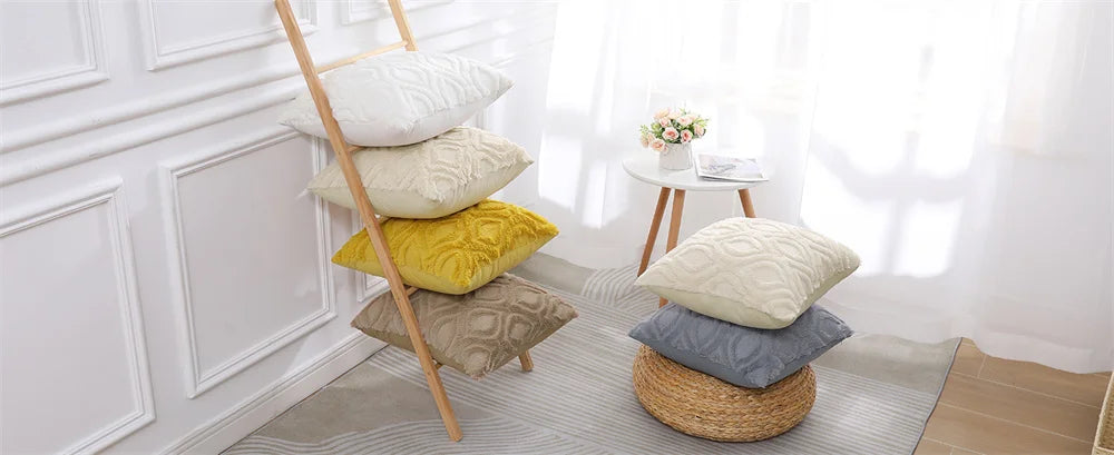 Fodera Per Cuscino Kitinjoy 45x45 In Cotone Peluche Per Divano Letto Soggiorno Casa