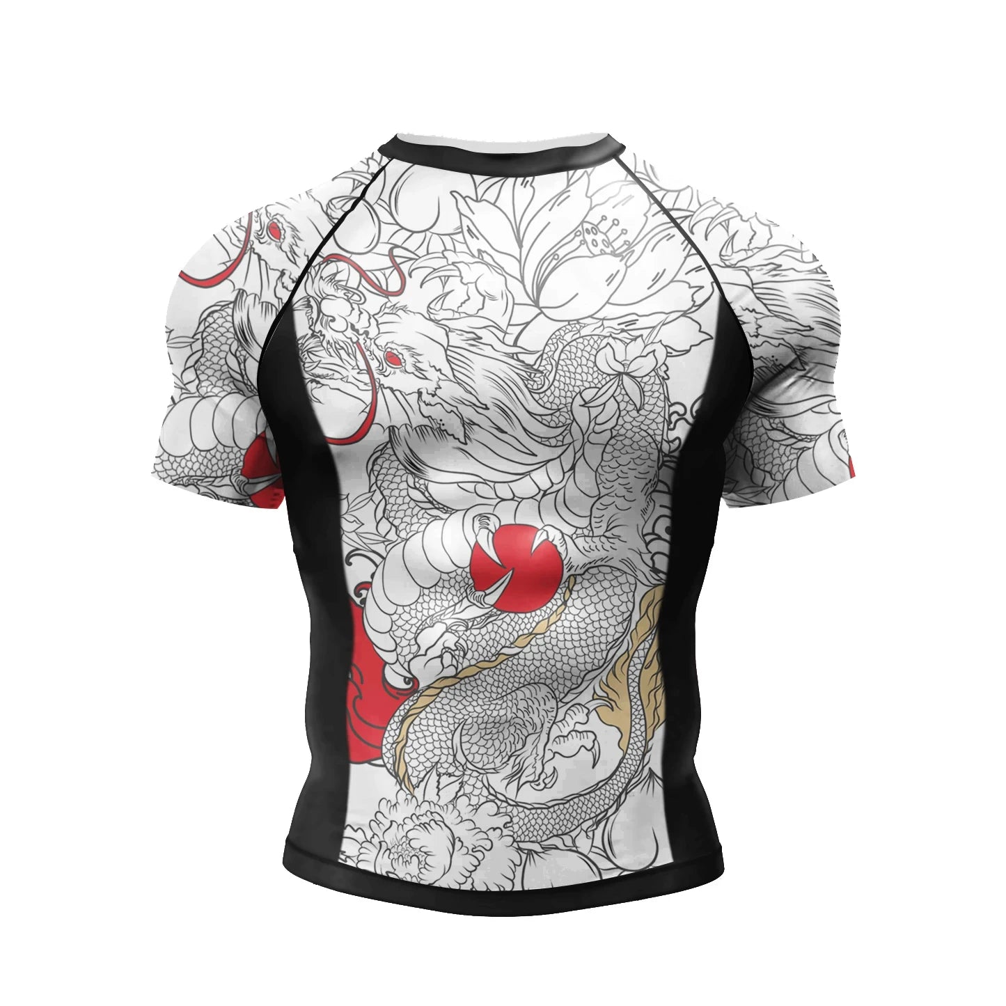 Rash Guard BJJ Uomo Jiu Jitsu Stampa Sublimazione Design Arte Marziale Abbigliamento Compressione Set Breve