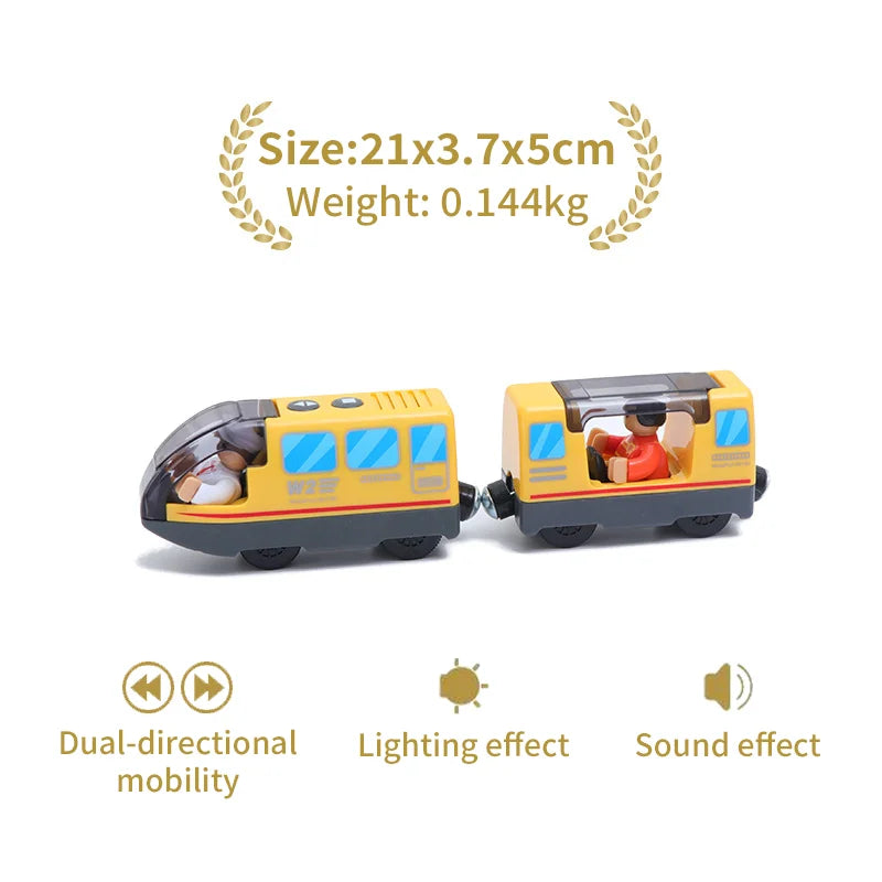 Locomotiva Magnetica Per Treno Ad Alta Velocità Di Simulazione Universale In Legno Per Giochi Educativi Ferroviari