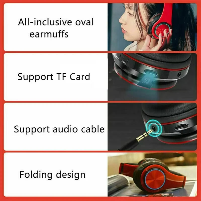 Cuffie Bluetooth Wireless Con Cancellazione Del Rumore E Microfono Integrato Per Giochi Sportivi B39