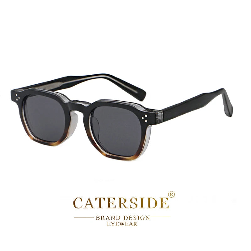 Occhiali Da Sole Retro Punk Quadrati Caterside Unisex Set Da 2 Pezzi Design Personalizzato Regalo Per Festival
