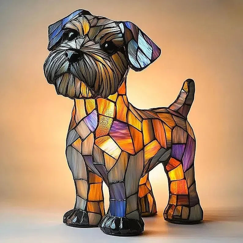 Divertimento Unico Artistico Carino A Forma Di Cane Ornamento Decorativo Luce Notturna Moderna Illuminazione Atmosferica