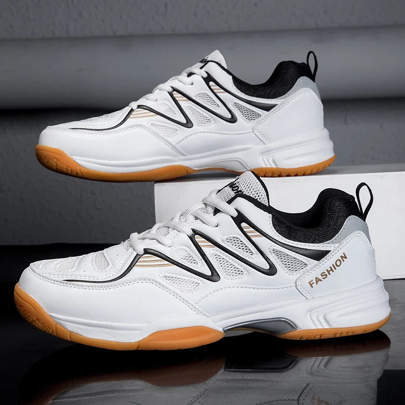 Scarpe Sportive Unisex Tennis da Tavolo e Badminton con Suola Spessa Antiscivolo e Chiusura a Lacci