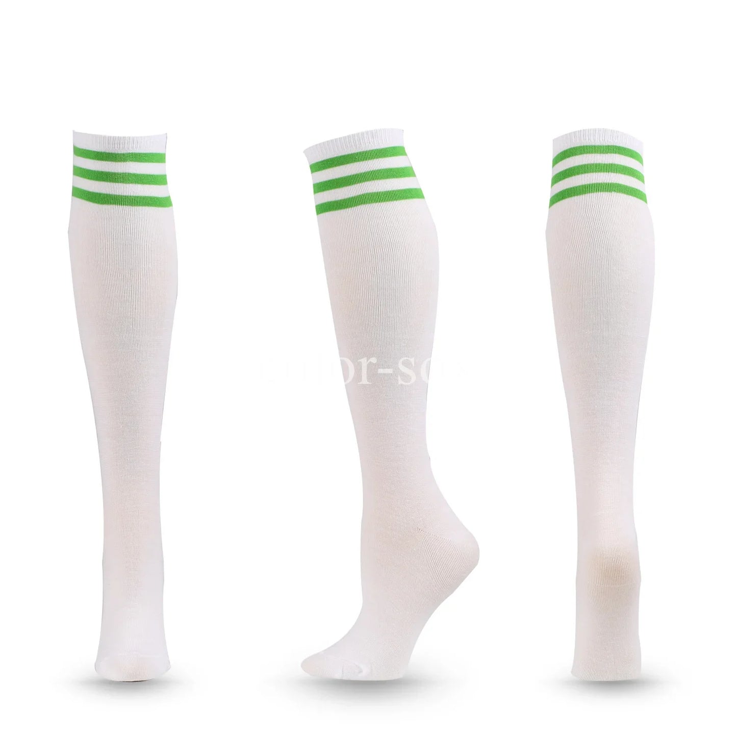 Calzini Da Calcio A Compressione Antiscivolo Tubo Lungo Al Ginocchio Con Righe Per Prestazioni Sportive Uomo