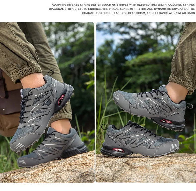 Scarpe Da Trekking Da Uomo Impermeabili Per Esterno Scarpe Sportive Comode In Pelle Tattiche Da Escursionismo Grandi Misure