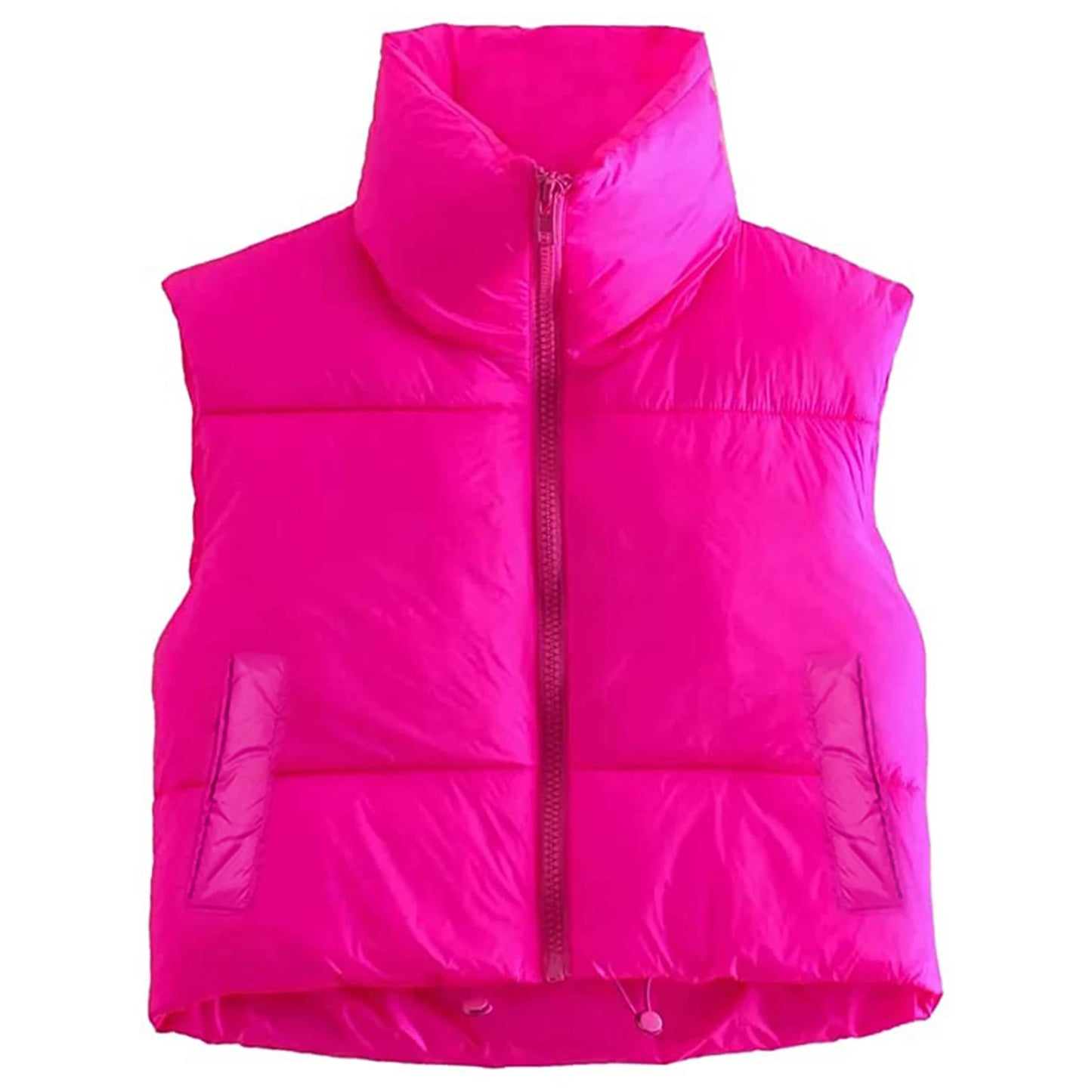 Gilet Da Donna Senza Maniche Autunno Inverno Cappotto Corto Caldo Con Colletto A V Giacca Capispalla Di Moda