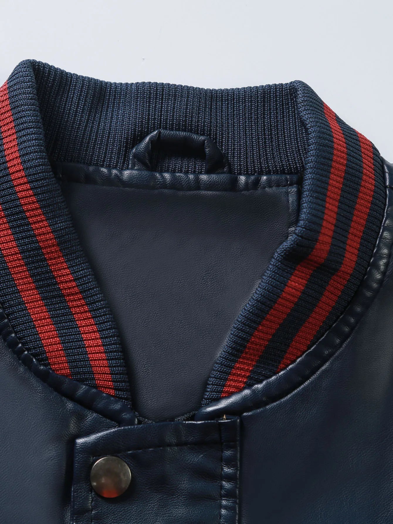 Inverno Nuove Giacche Di Pelle Uomo Con Pile Spesso Colore Solido Colletto Alla Coreana Moda All Aperto Tenere In Caldo