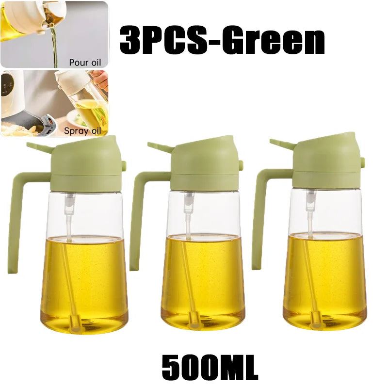 Bottiglia Spray Olio Da Cucina Riutilizzabile Ecologica In PET 200 Ml 300 Ml 500 Ml Spruzzatore Olio Di Oliva