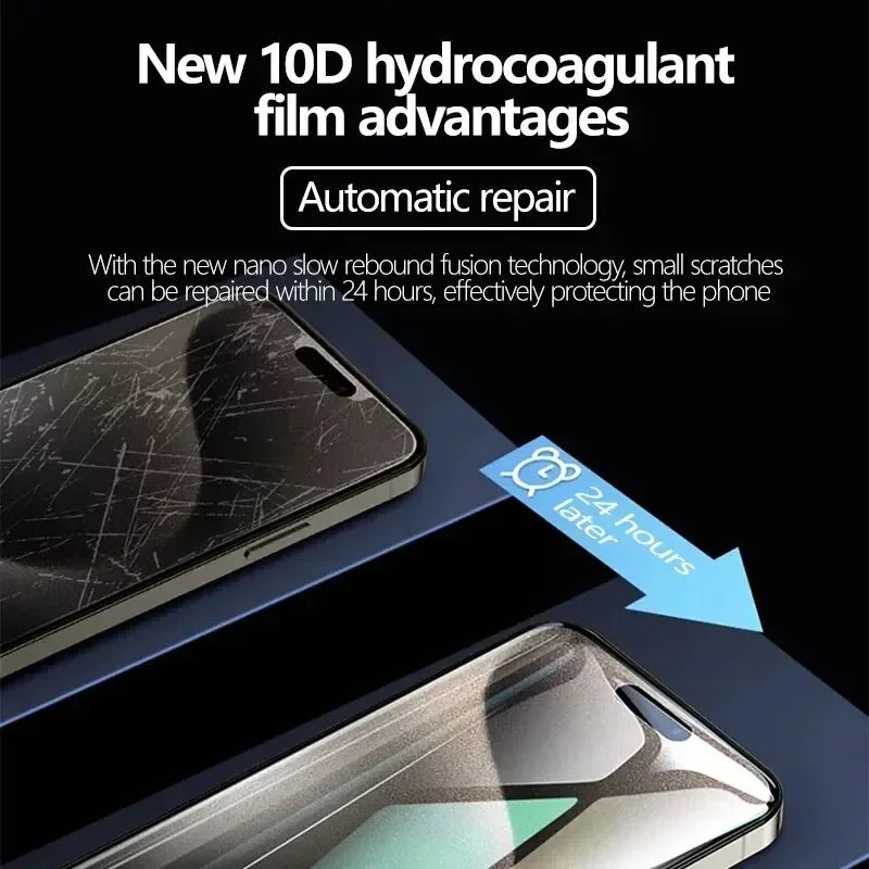 Kit 5 Pellicole Idrogel Protezione Schermo per iPhone 17 16 16e 15 14 13 12 11 Pro Max 12 13 Mini 7 8 Plus SE XR XS