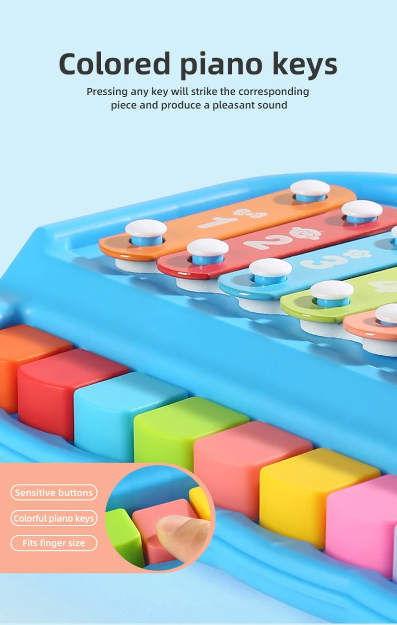 Xilofono Educativo Montessori Per Bambini A 8 Toni Strumenti Musicali Giocattoli Percussione Per 0 3 Anni