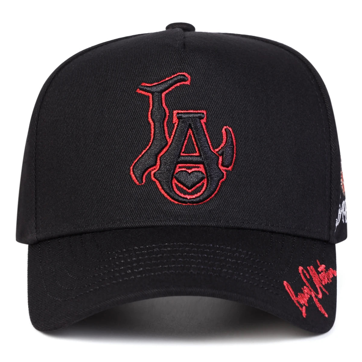 Berretto Baseball Unisex Ricamato LA Love Regolabile Protezione Solare Cappello Sportivo in Poliestere