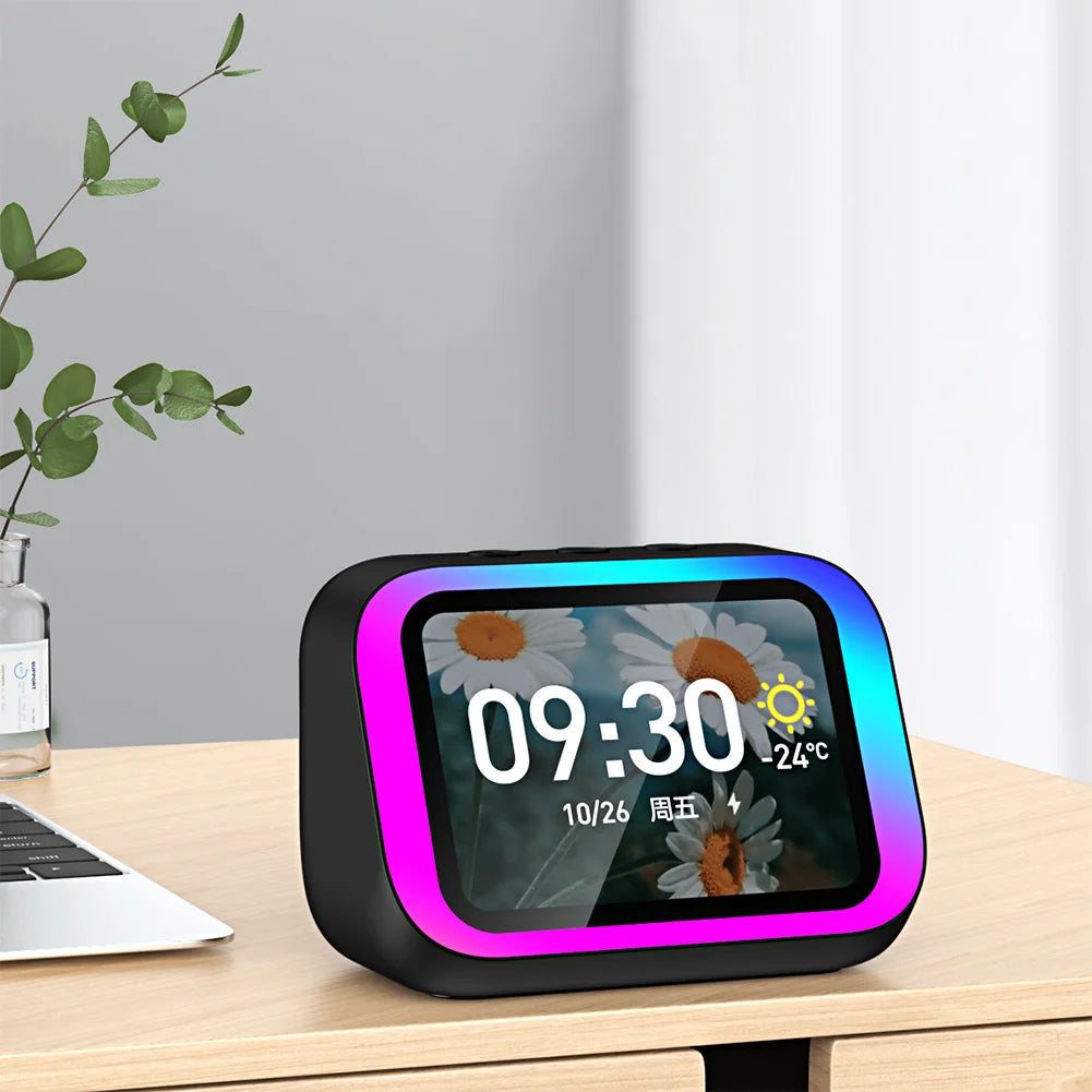 Altoparlante Bluetooth Portatile Con Sveglia E Assistente Vocale Per Camera Da Letto Con App Integrata