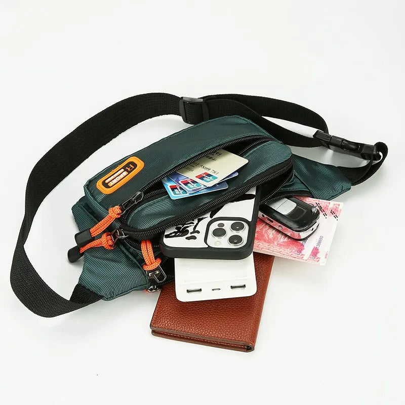 Marsupio da Uomo Impermeabile Unisex Borsa a Tracolla per Corsa e Attività Leggero e Resistente
