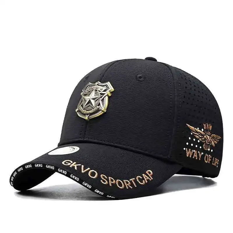 Cappello Da Uomo Estate Outdoor Con Grande Circonferenza Berretto Da Baseball Con Stella A Cinque Punte Alta Qualità