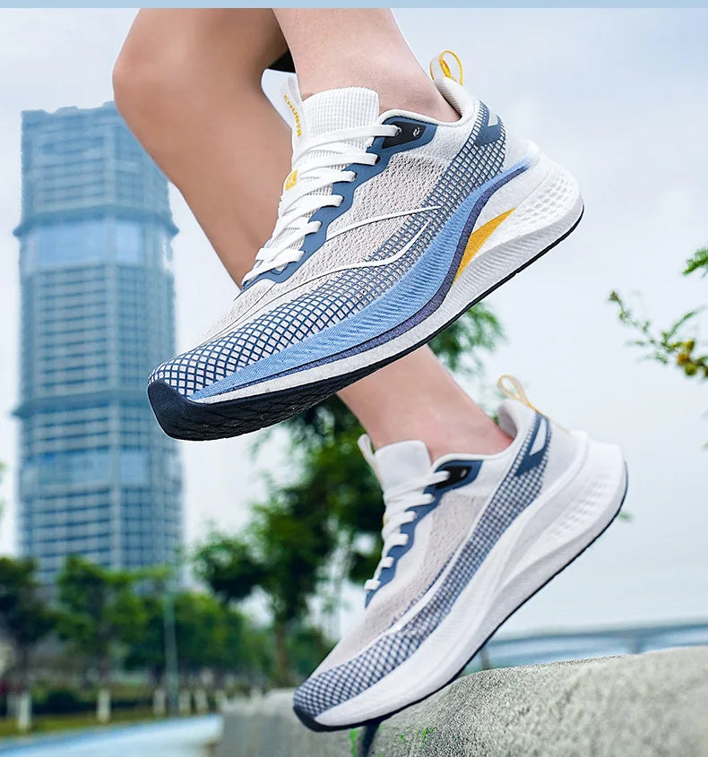 Scarpe Da Corsa Ultra Leggere E Traspiranti Con Piastra In Carbonio Per Uomo E Donna Da Competizione Comode Elastiche